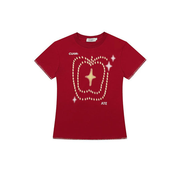Playera Retro Americana Diseño Girl Power Manga Corta