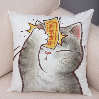 Funda de Almohada de Lino con Estampado Moderno para Sofá y Coche - Image 15