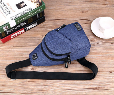 Bolsa Mensajera Estilo Coreano para Hombre - Tela Oxford Casual - Image 6