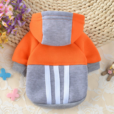 Suéter con Capucha de Forro Polar para Perros - Diseño Moderno Bicolor - Image 11