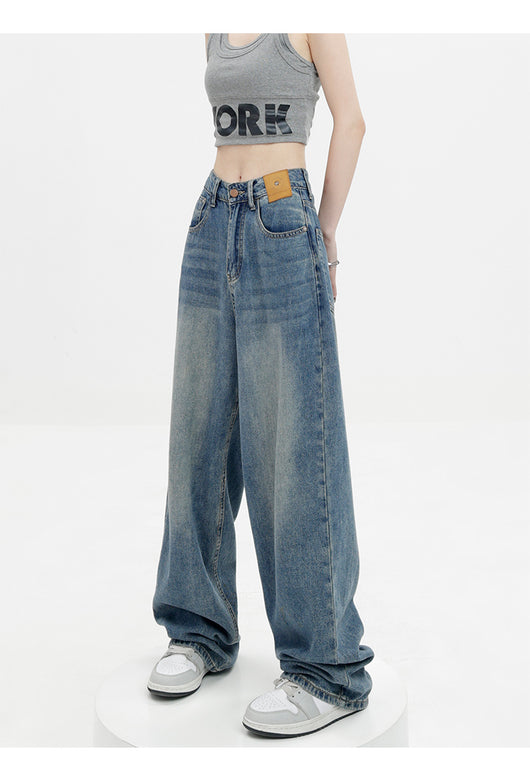 Jeans Retro Azul Holgados de Corte Recto - Image 37