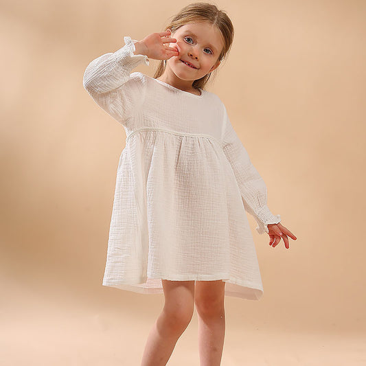 Vestido Niña Algodón Doble Capa - Confort y Estilo