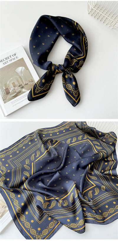 Pañuelo de Seda Cuadrado 70cm - Versátil para Primavera y Otoño - Image 40