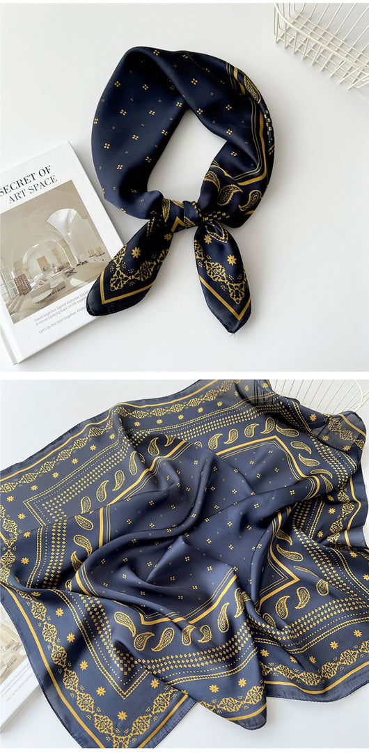 Pañuelo de Seda Cuadrado 70cm - Versátil para Primavera y Otoño - Image 40