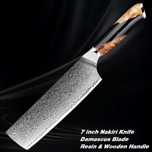 Cuchillo de Chef Damasco Profesional - Acero de Damasco Premium - Image 7
