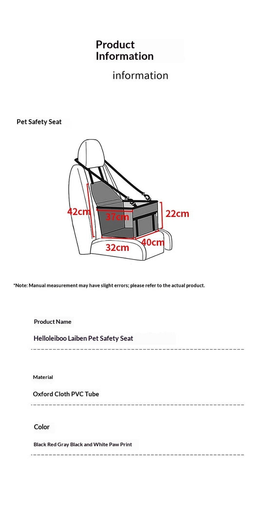 Gray portable pet carrier with mesh windows, a top handle, and side pocket, measuring 49cm H x 48cm W x 50cm L. - Image 7