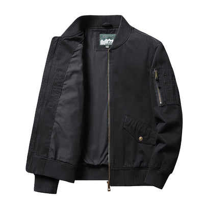 Chaqueta de Trabajo Cuello Mao Manga Corta para Hombre - Image 9