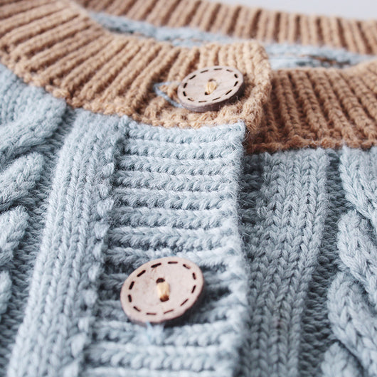 Cardigan Tejido Twist para Niños - Abrigo Versátil Todo Uso - Image 12