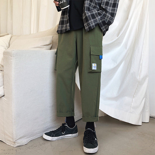 Pantalones Harem Casuales Holgados de Pierna Recta para Hombre - Image 8