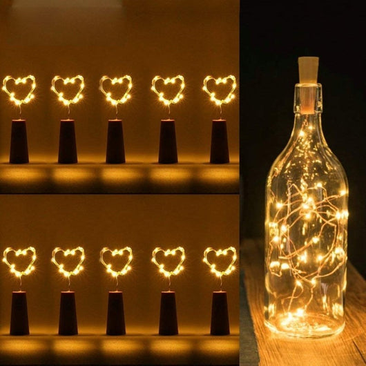 Luces LED para Botellas de Vino 2M - Guirnalda Decorativa 20 Leds Alambre de Cobre - Image 17
