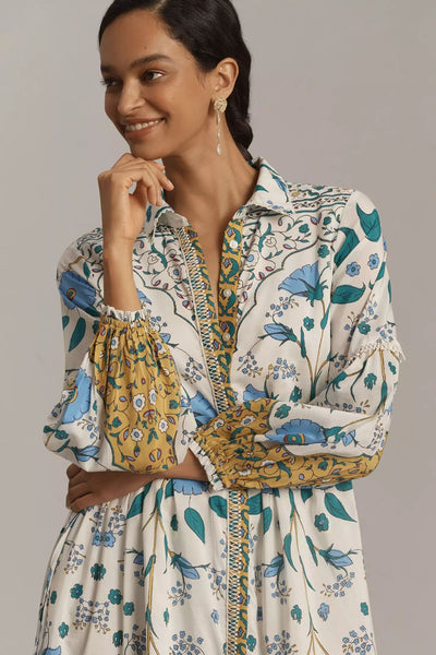 Vestido Camisero Floral de Manga Larga para Mujer - Image 13