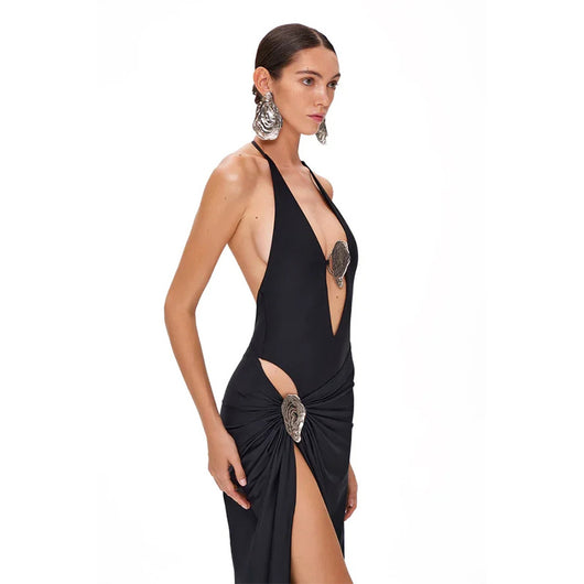 Conjunto de Falda Dos Piezas Escotado y Espalda Descubierta Talla Grande - Image 4