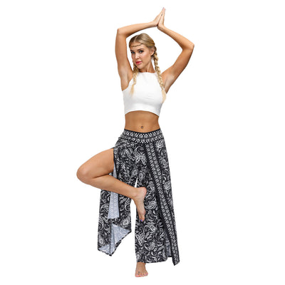Pantalones Yoga Boho Estampado Étnico para Entrenamientos al Aire Libre - Image 9