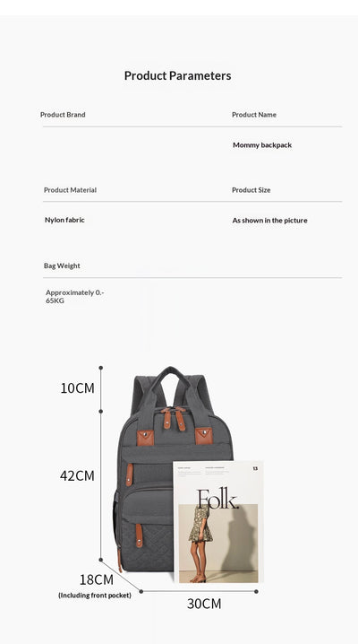 Bolsa Maternal Multifuncional con Cambiador y Compartimento Térmico - Image 21