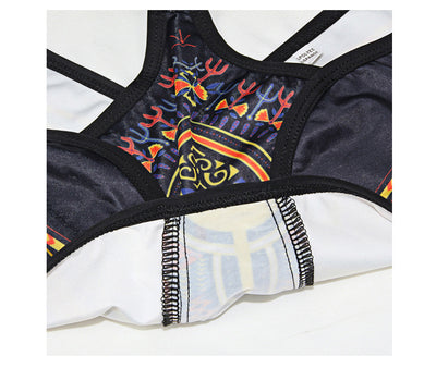 Bikini Estampado de Cintura Alta con Manga Larga - Image 13