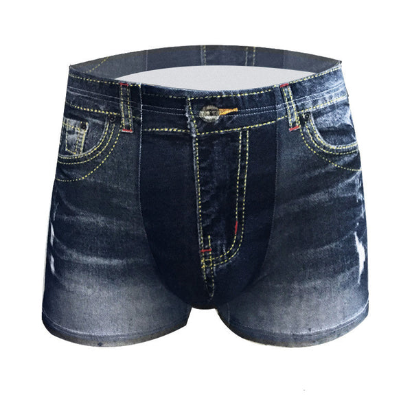 Pantalones Interiores Denim Imitación Hombre 100% Algodón Puro