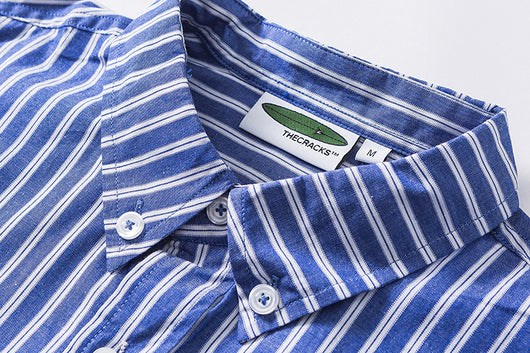 Camisa Holgada de Cuadros para Hombre con Solapas y Mangas Largas - Image 8