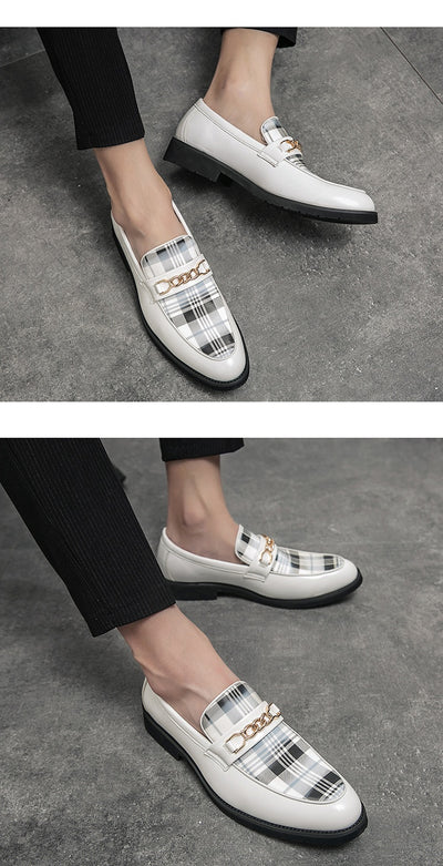 Zapatos Casuales de Cuero con Punta para Hombre - Image 17