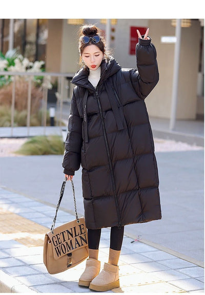 Abrigo Largo Acolchado Impermeable para Mujer - Protección Total en Invierno - Image 16