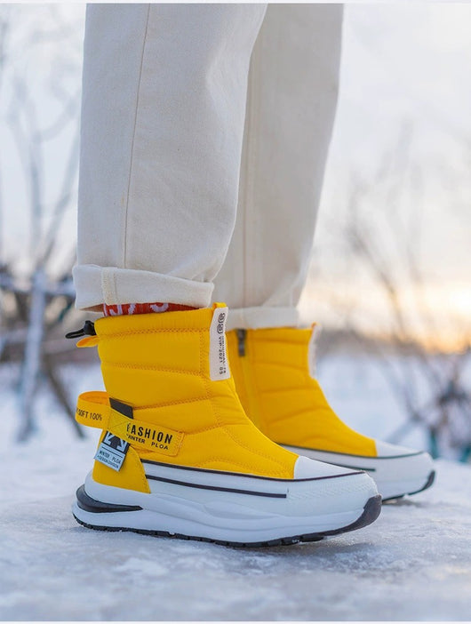 Zapatos Casuales para Hombre de Algodón Impermeables con Forro de Lana Invernal - Image 18