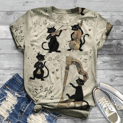 Camiseta Estampado Mascotas para Mujer - Image 3