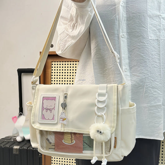 Bolsa Crossbody de Lona Impermeable Ligera Multiuso Casual - Image 9