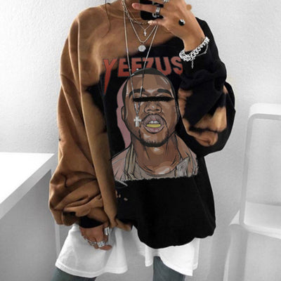 Sudadera Estampada Tie-Dye Manga Larga para Mujer - Image 8