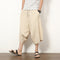 Pantalones Holgados Retro de Algodón y Lino para Hombre
