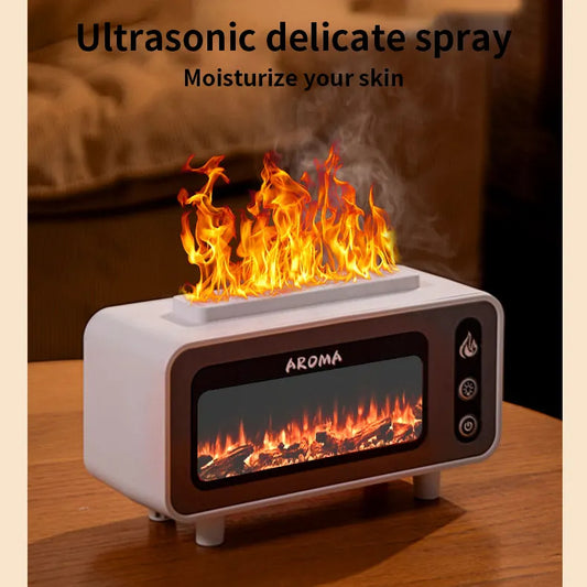 Difusor Ultrasónico 200ml con Chimenea 3D y Luz LED - Aromatizador de Aceites Esenciales - Image 2