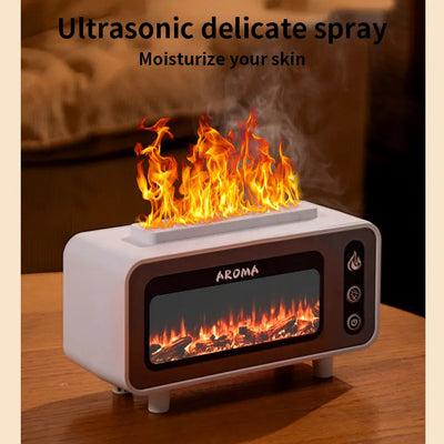 Difusor Ultrasónico 200ml con Chimenea 3D y Luz LED - Aromatizador de Aceites Esenciales - Image 2
