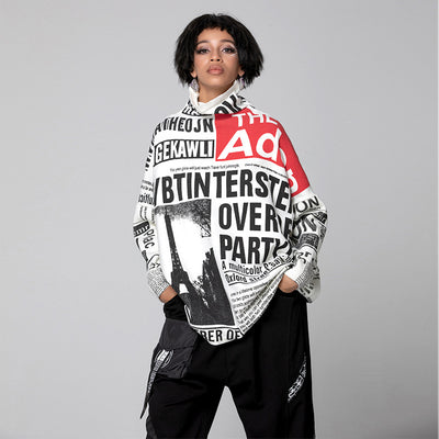 Suéter Tejido Mujer con Estampado de Letras - Corte Slim Talla Grande - Image 7