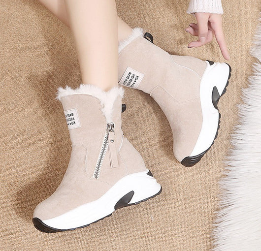 Zapatos Casuales de Algodón con Suela Gruesa y Forro Térmico - Image 4