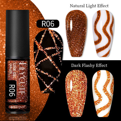 Gel de Uñas Efecto Espejo Brillante con Lentejuelas Reflectantes - Image 11