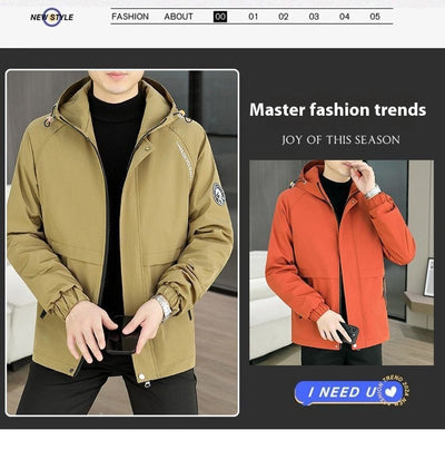 Chaqueta Térmica Acolchada con Capucha para Hombre - Abrigo Casual Invierno - Image 25