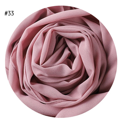 Pañuelo de Gasa Perlada en Colores Sólidos - Cobertura Elegante Monocromática - Image 36