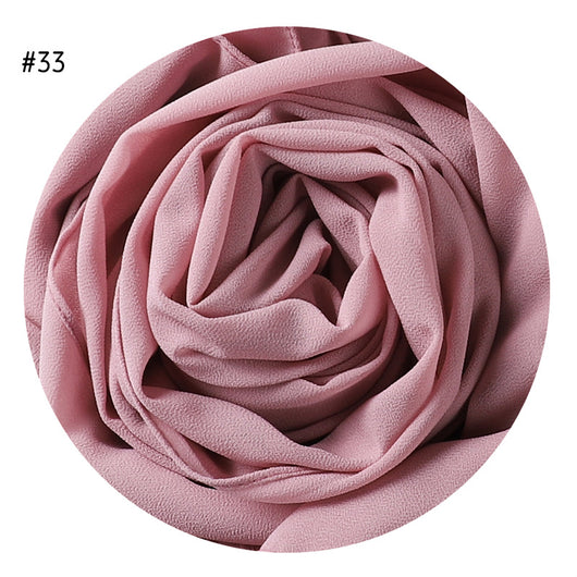 Pañuelo de Gasa Perlada en Colores Sólidos - Cobertura Elegante Monocromática - Image 36