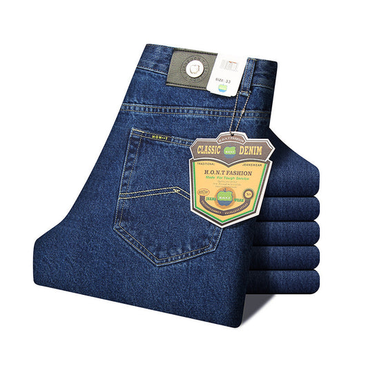 Jeans Retro de Cintura Alta Holgados Corte Recto para Hombre - Image 5