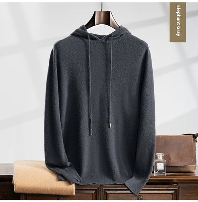Suéter de Cashmira con Capucha para Hombre Otoño Invierno - Image 13