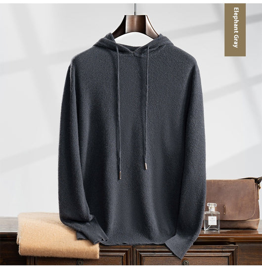 Suéter de Cashmira con Capucha para Hombre Otoño Invierno - Image 13