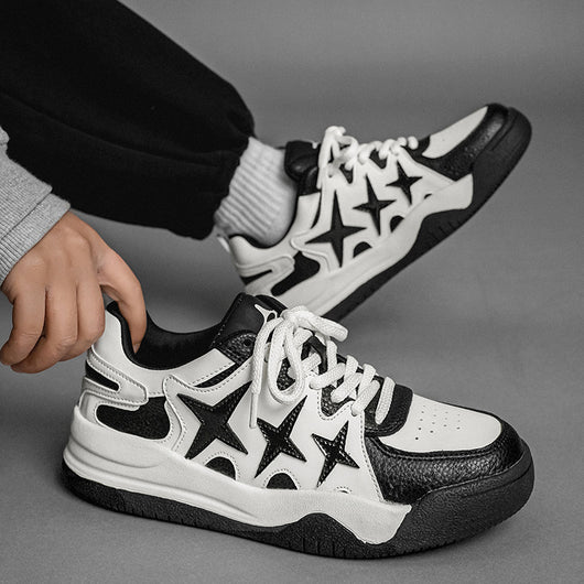 Zapatos Casuales Transpirables con Diseño Trendy de Estrellas para Hombre - Image 9