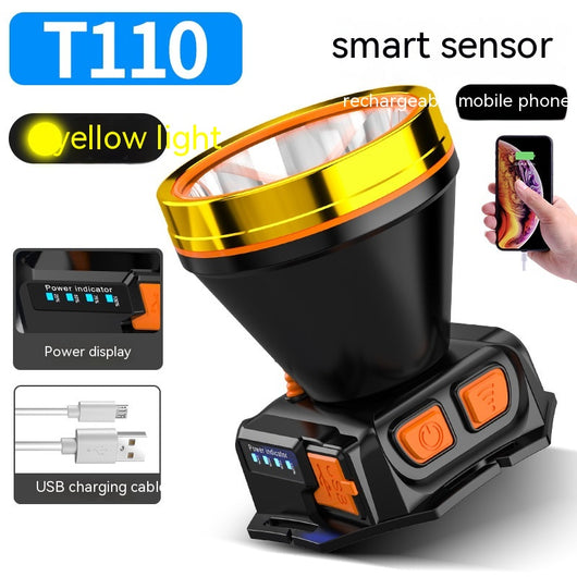 Lámpara Frontal LED de Alta Potencia con Sensor Remoto - Impermeable para Pesca y Camping - Image 13