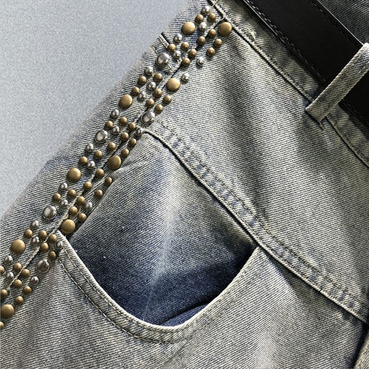 Pantalón Harem Denim Baggy Oversized para Mujer - Estilo Urbano y Cómodo - Image 9