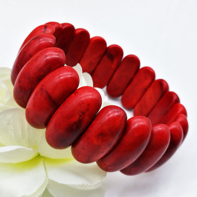 Pulsera de Turquesa Elástica con Cuentas - Image 10