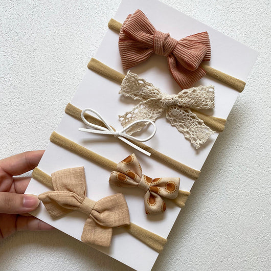Set de 5 Diademas con Moños para Bebé - Image 4