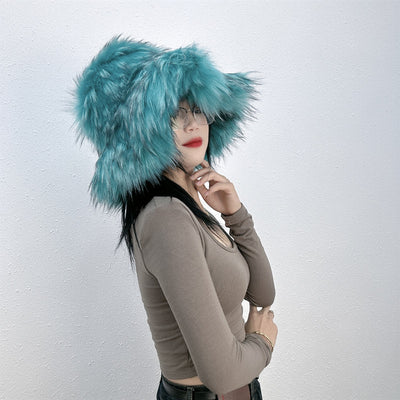 Gorro de Piel de Mapache Versátil y Elegante - Image 36