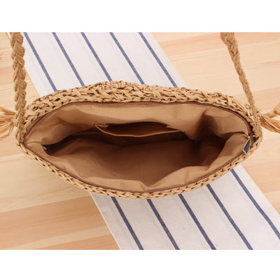 Bolsa Tejida de Playa - Mensajero Casual Trendy para Mujer - Image 8