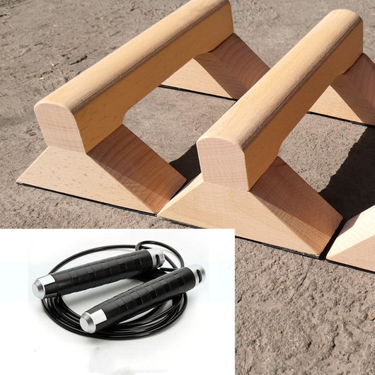 Barras de Flexiones en Madera de Haya - Equipo de Fitness para Hombre - Image 6