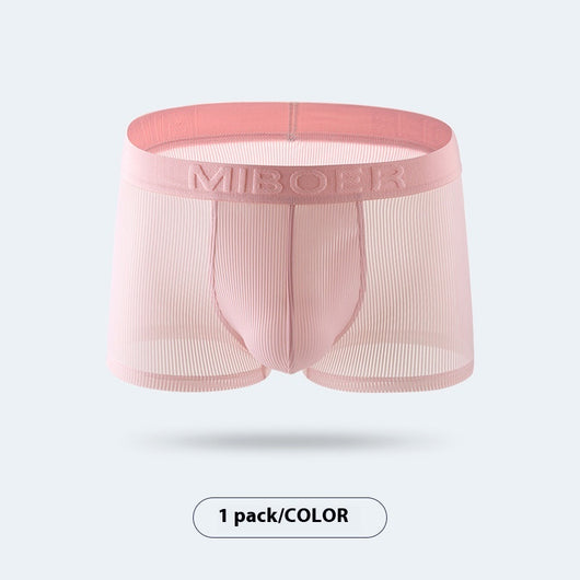 Bóxers de Seda Helada Transpirables de Secado Rápido - Comodidad Clásica para Hombre - Image 4