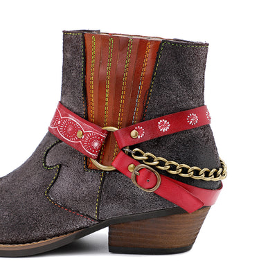 Botas Vaqueras Artesanales con Acabado Esmerilado para Mujer - Image 17