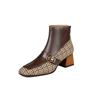 Botas de Cuero Tacón Alto Tallas Grandes para Mujer - Image 4